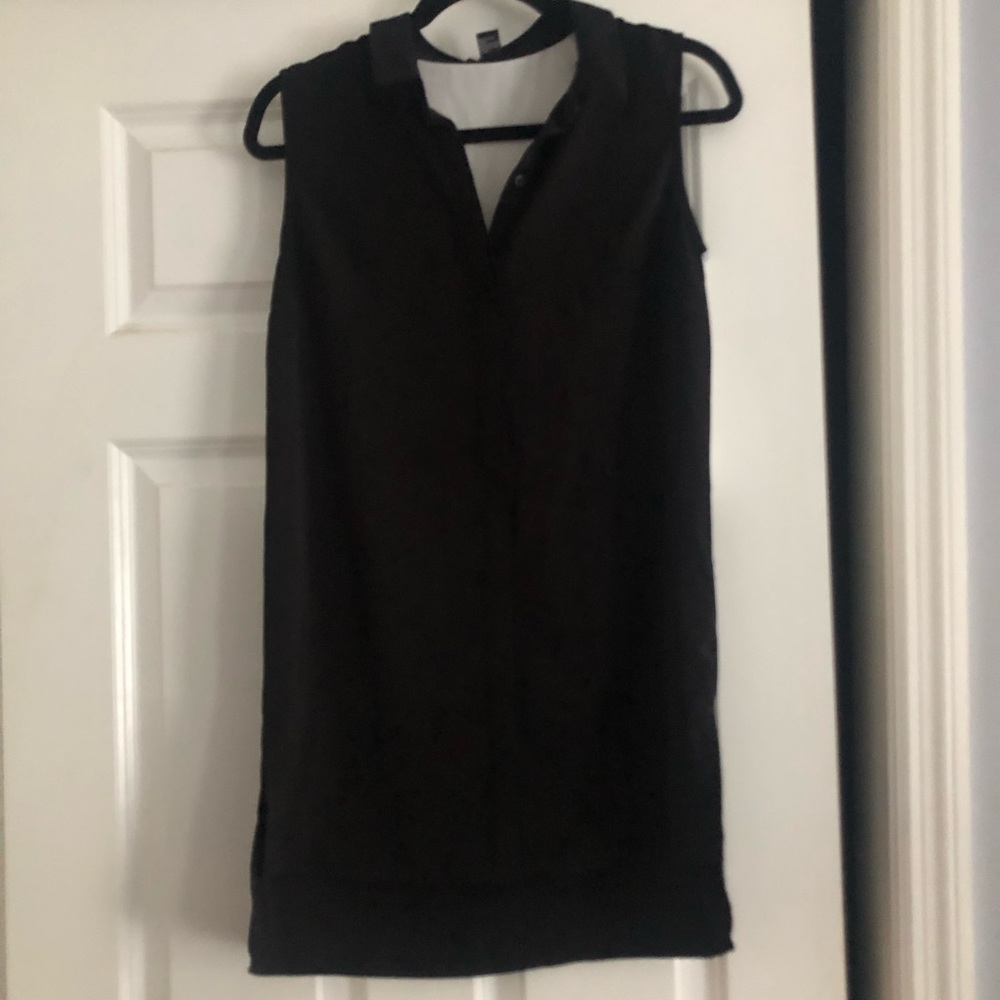 Black and White Color Block Dress